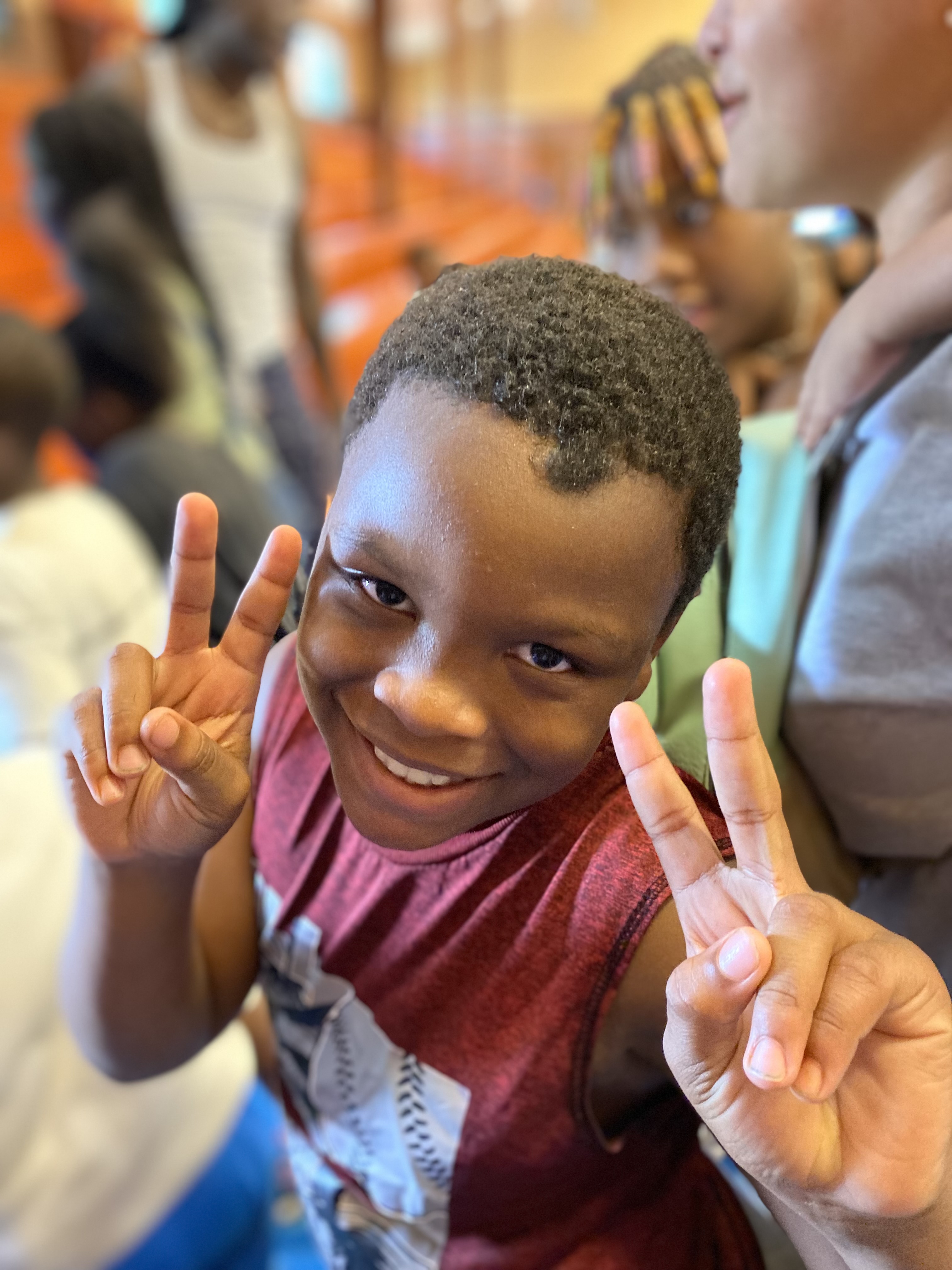 ELW camper smiling at summer camp